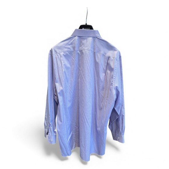 Jos. A. Bank Men’s Pink w/ checker Long Sleeve Dress Shirt Classic Fit 18.5 x 36 - Picture 2 of 5